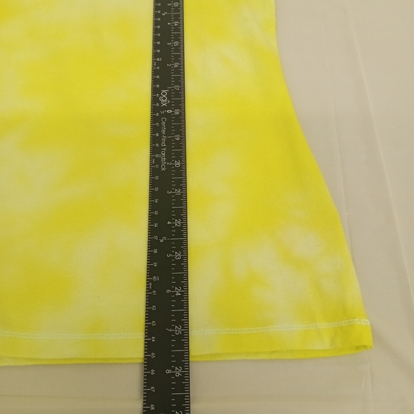 XXL NOBO No boundaries WATERCOLOR bleach print yellow t shirt top - Picture 9 of 9